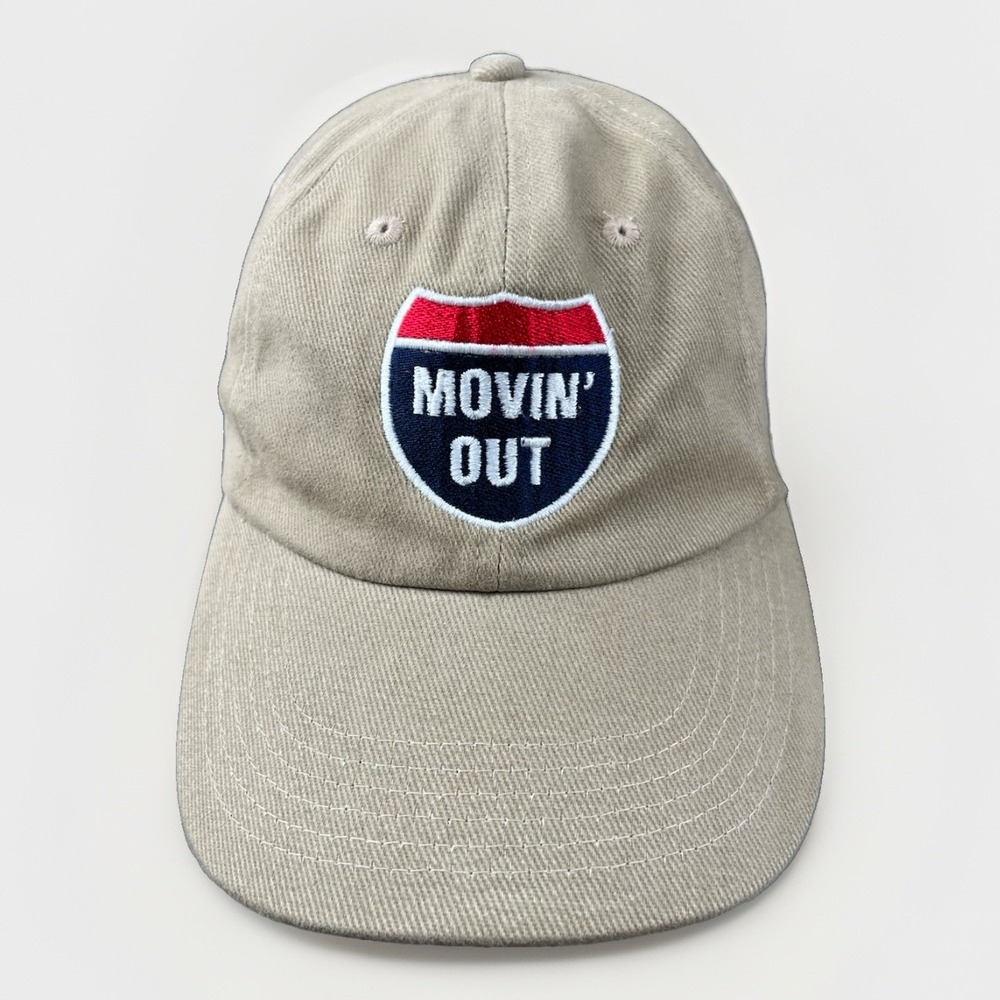 Movin' Out Musical Hat Cap Beige Promotional Vintage - NWOT